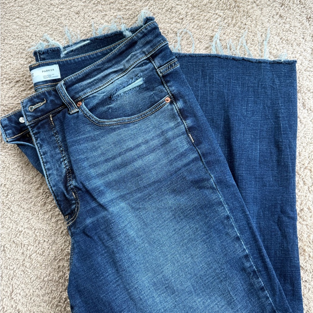 BKE Parker Dark Blue Ankle Jeans